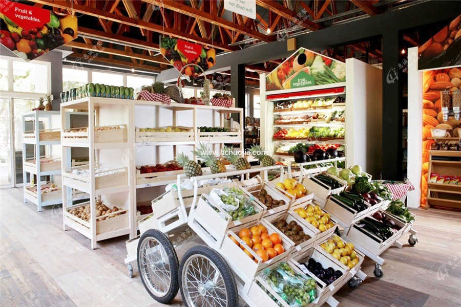 广州和泰超市果蔬货架图片