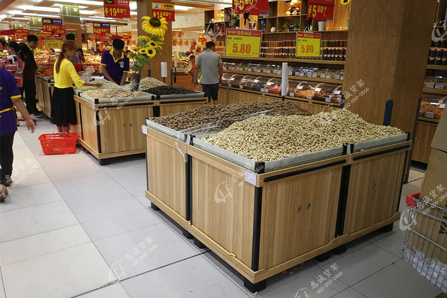 生鲜超市木质货架