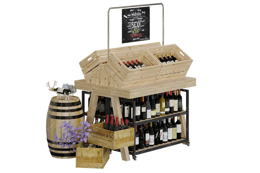 Wine Shop Modelling Display Shelf