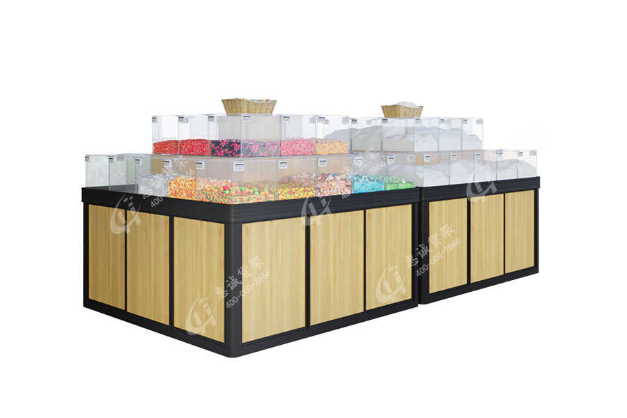  Huicheng Candy Snack Racks Dried Food Display With Acrylic Box_GZD