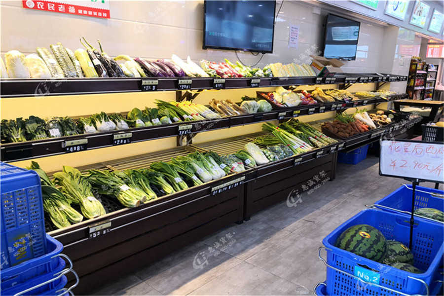 茂名众成超市果蔬货架图片1-4