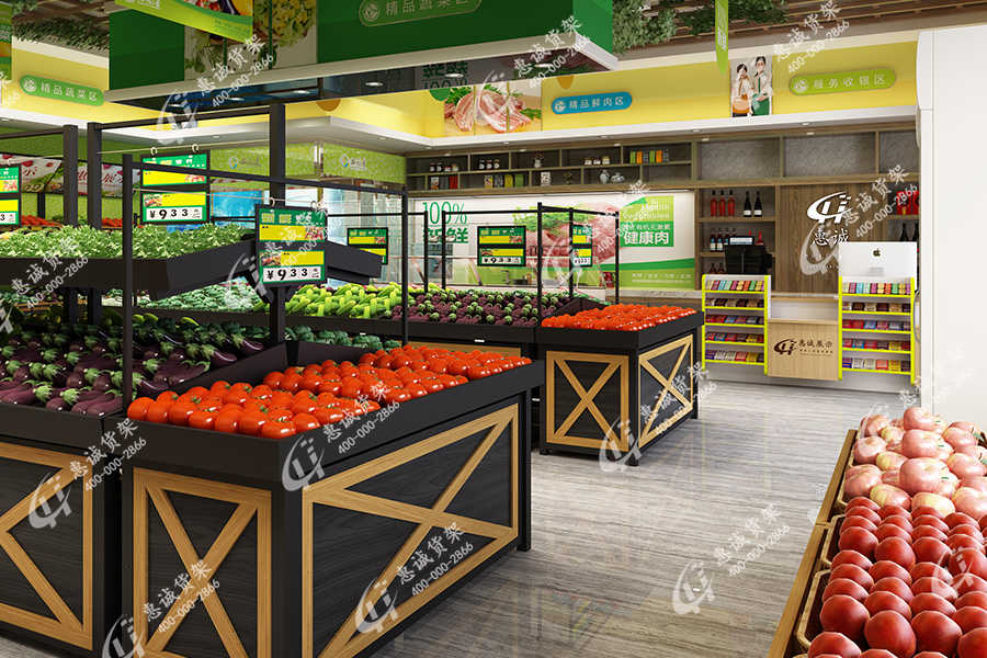 广州天天生活超市果蔬货架