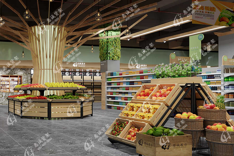 广州惠佳生活超市货架图片展示