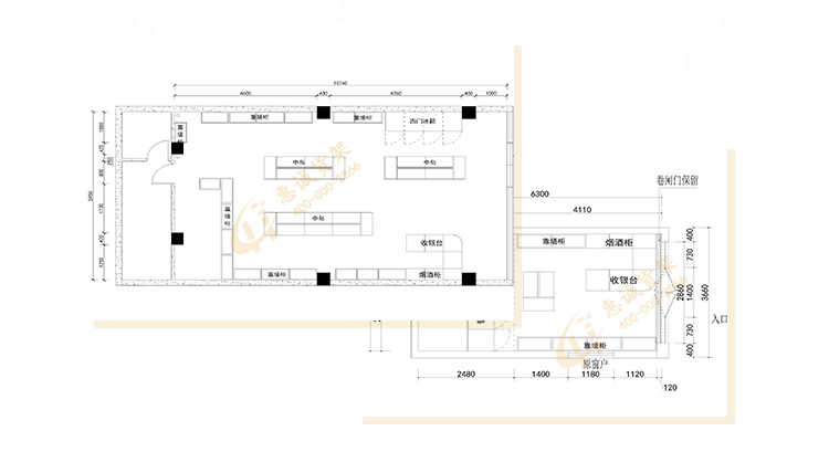 超市货架 散装干果中岛17