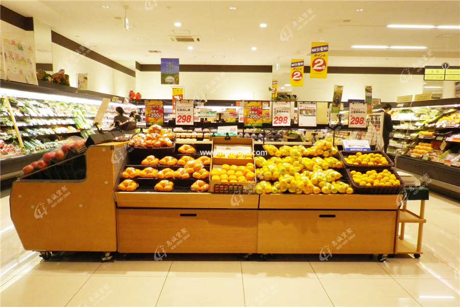 超市不锈钢水果货架图片