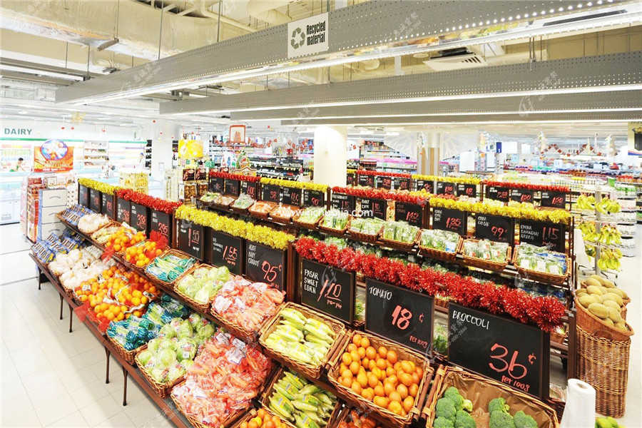 深圳华冠超市水果货架