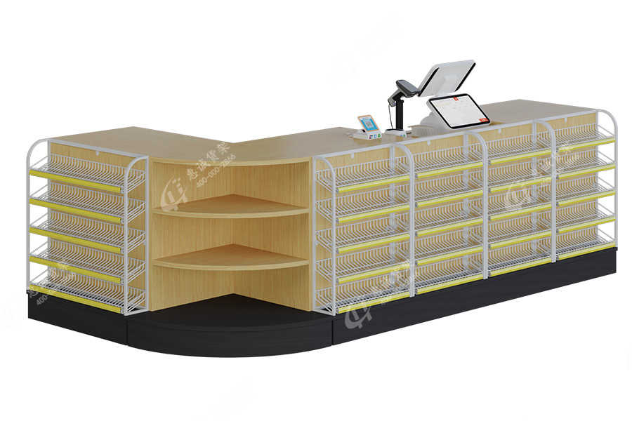 便利店收银台 实木收银台-SYT-L款