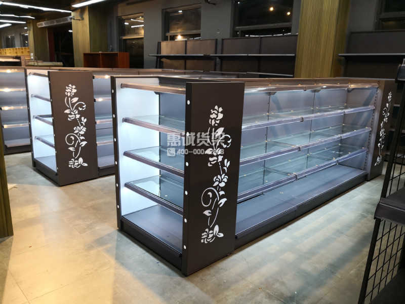 广州1000平超市化妆品日用货架展示
