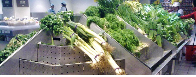 蔬菜保鲜柜-不锈钢喷雾货架图片1-11