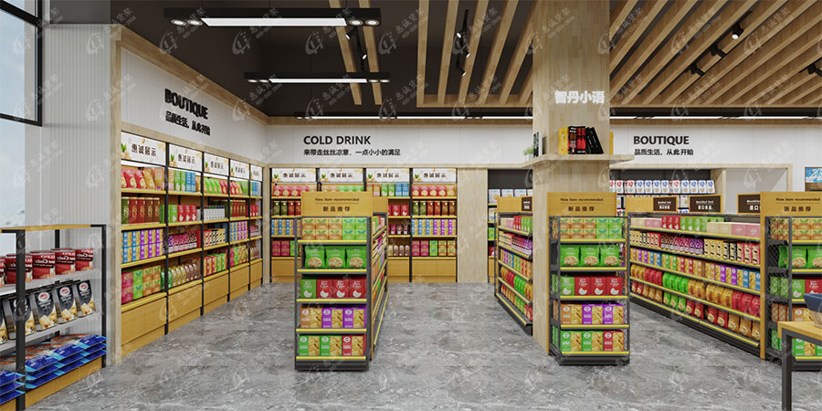 珠海精品便利店货架效果图1