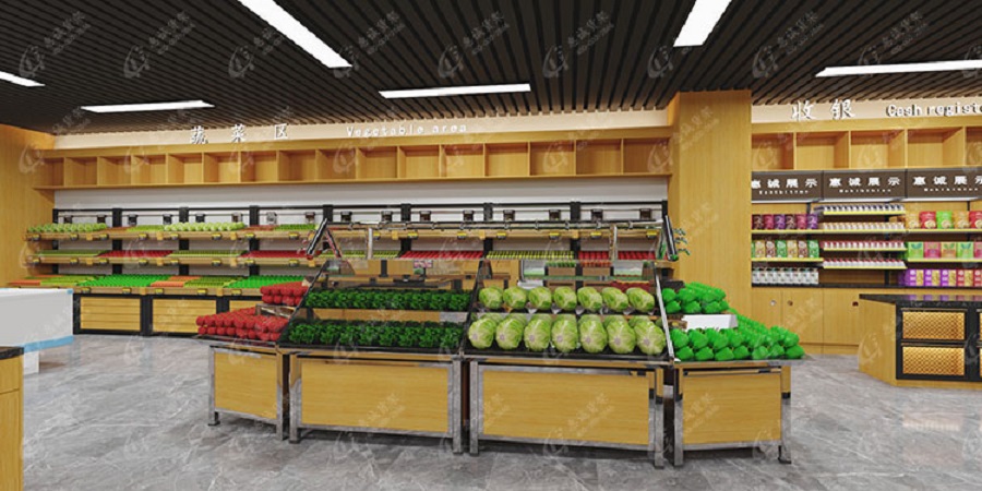 超市水果蔬菜货架图片