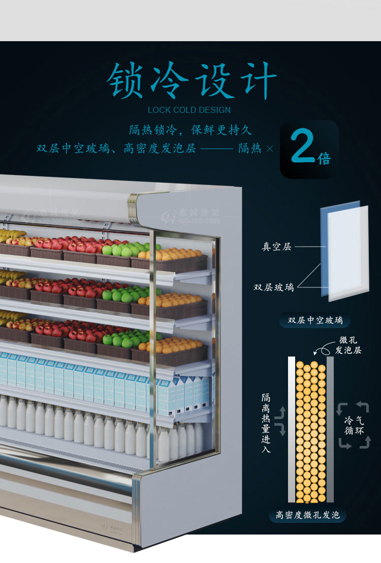 风幕柜-水果店保鲜柜图片1-7