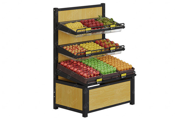 Fruit shelf-3 layer single side