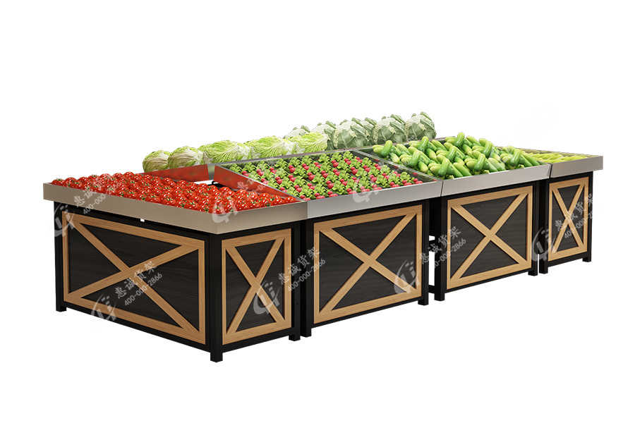 Huicheng stainless steel fruit vegetable island rack-X