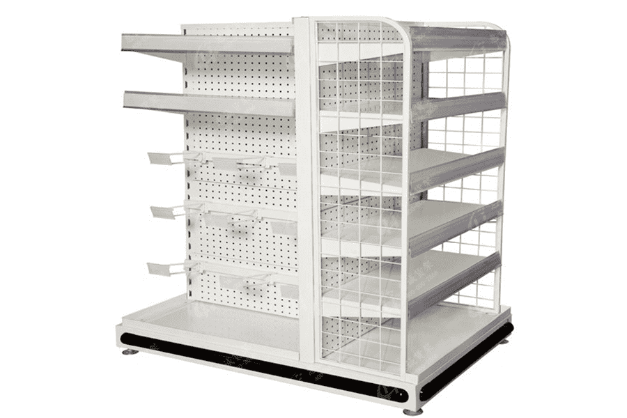 Boutique supermarket gondola shelving