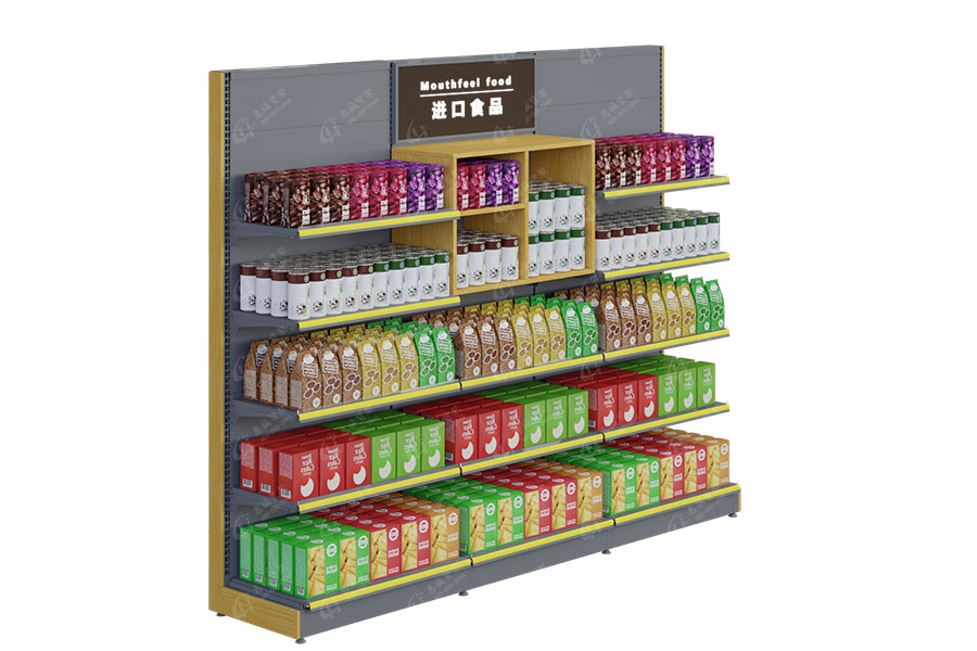 Single sided gondola supermarket shelf/supermarket rack 