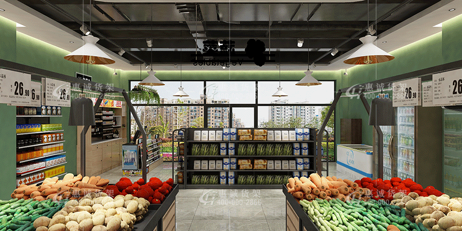 果蔬生鲜超市货架1-2