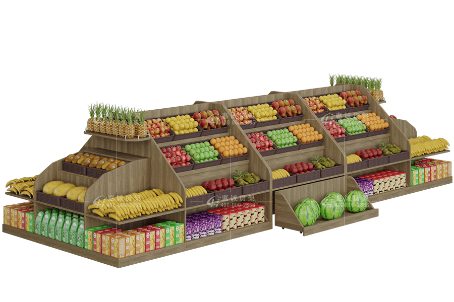 超市组合水果货架