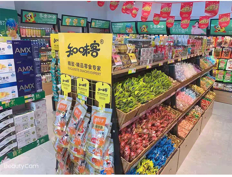 精品钢木零食货柜图片1-16
